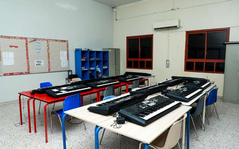 Music Class Room at The Cambridge School Doha Qatar