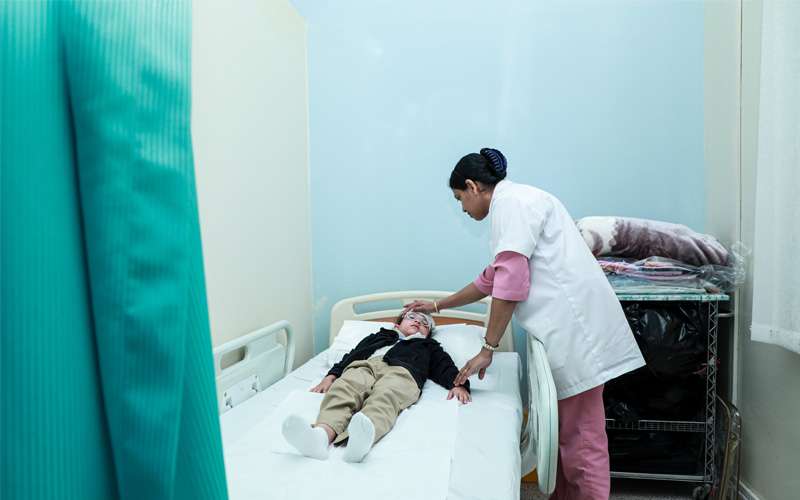Medical rest area at The Cambridge School Doha Qatar